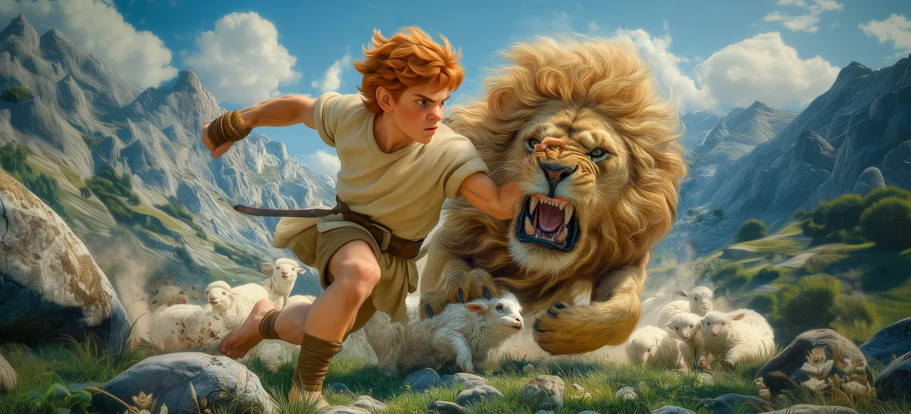 To Protect and Guard - David vs Lion